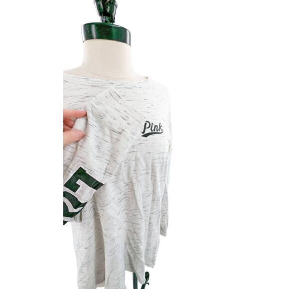 Victoria's Secret Pink Women Bling Pull-on Long Sleeve Shirt White Size Large - Picture 5 of 14